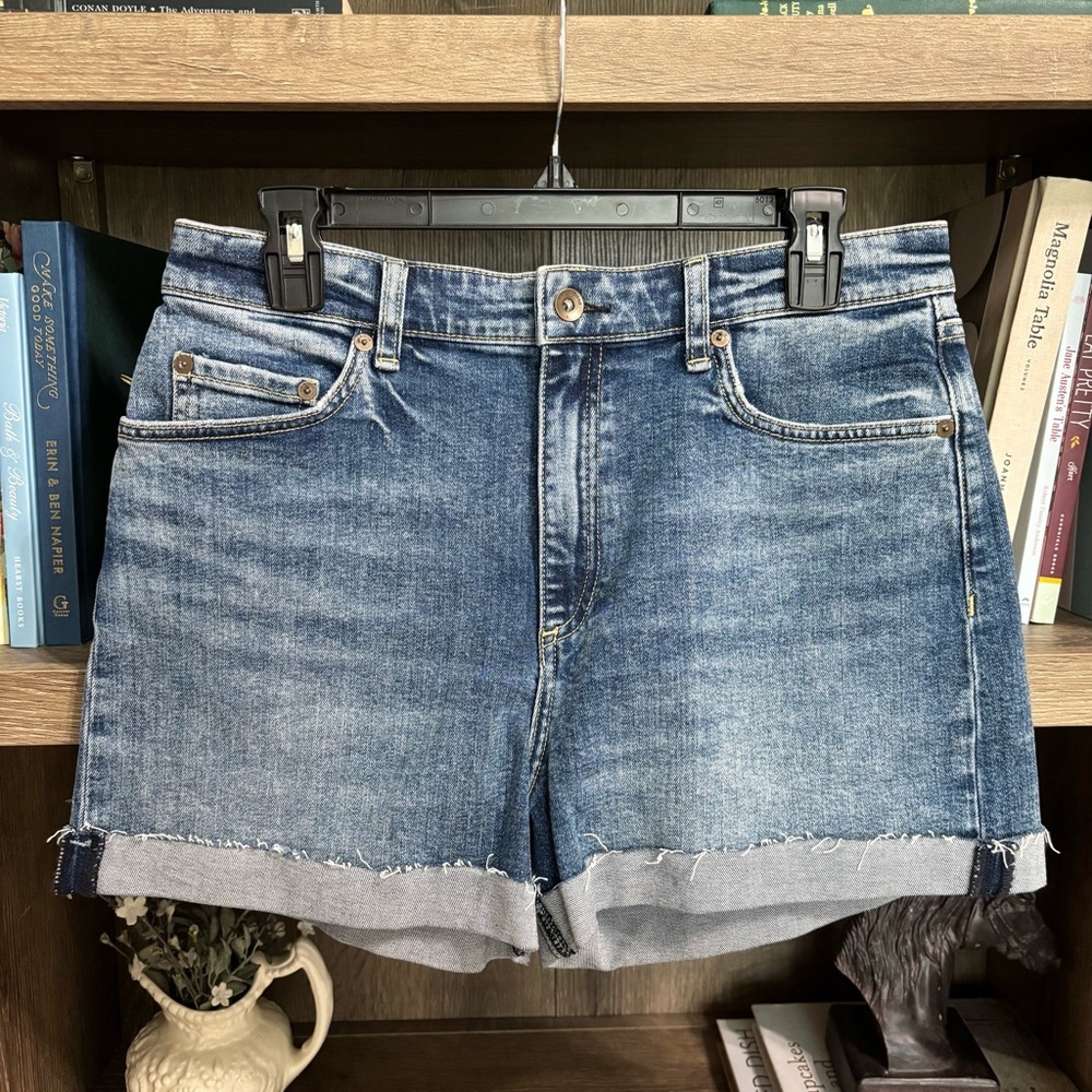 {Rag & Bone} Nina High Rise Cuffed Shortie Shorts, Size 30, NWT